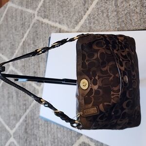 Coach Chelsea Optic Signature Hobo Shoulder Bag.  Gently Loved.
